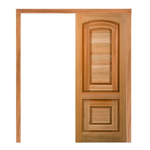 Porta De Correr Pm28 Master Em Madeira Maciça Eucalipto Cruze