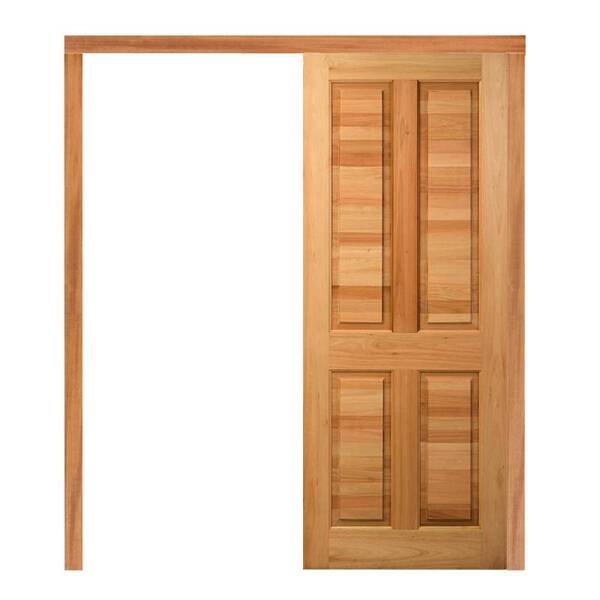 Porta De Correr Pm44 Hagá Em Madeira Maciça Eucalipto Cruzeir