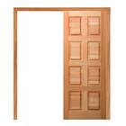 Porta De Correr Pm46 Custon Em Madeira Maciça Eucalipto Cruze