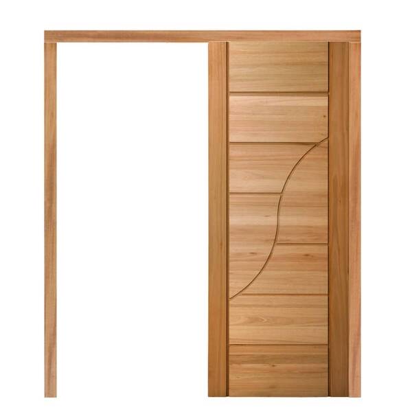 Porta De Correr Pm91 Sublime Em Madeira Maciça Eucalipto Cruz