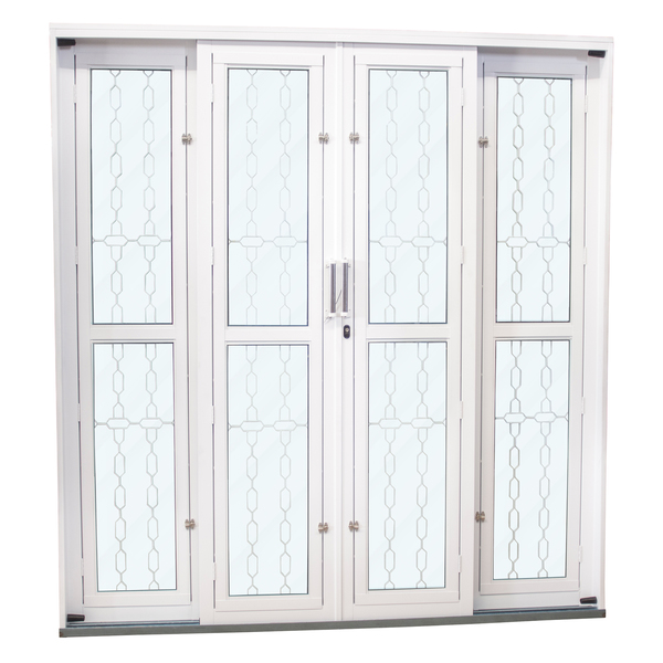 Porta de Correr Postigo Grade Elo 215x200x12 Green CRV