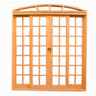 Porta De Correr Quadriculada Arco 4 Folhas Em Madeira Maciça