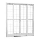 Porta De Correr Quadriculada Em Aço 217 X 200 X 12 Cm 4 Folha