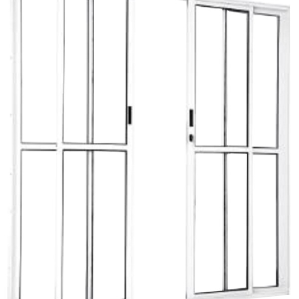 Porta De Correr Sacada 4 Folhas 2.10 X 2.00 Branca Linha 25 C