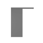 Kit Correr com Batente de 12 a 19cm e Folha de Porta Lacca Touch Urban Direito ou Esquerdo 2,10x0,72 Vivace Plus Artens