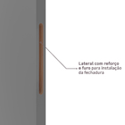 Kit Correr com Batente de 12 a 19cm e Folha de Porta Lacca Touch Urban Direito ou Esquerdo 2,10x0,72 Vivace Plus Artens