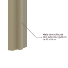 Kit Correr com Batente de 12 a 19cm e Folha de Porta Lacca Touch Fendi Direito ou Esquerdo 2,10x0,72 Vivace Plus Artens