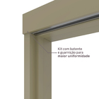 Kit Correr com Batente de 12 a 19cm e Folha de Porta Lacca Touch Fendi Direito ou Esquerdo 2,10x0,72 Vivace Plus Artens