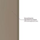 Kit Correr com Batente de 12 a 19cm e Folha de Porta Lacca Touch Cappucino Direito ou Esquerdo 2,10x0,72 Artens