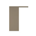 Kit Correr com Batente de 12 a 19cm e Folha de Porta Lacca Touch Cappucino Direito ou Esquerdo 2,10x0,72 Artens