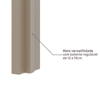 Kit Correr com Batente de 12 a 19cm e Folha de Porta Lacca Touch Cappucino Direito ou Esquerdo 2,10x0,72 Artens