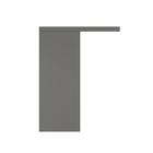 Kit Correr com Batente de 12 a 19cm e Folha de Porta Lacca Touch Grafite Direito ou Esquerdo 2,10x0,72 Artens