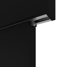 Kit Correr com Batente de 12 a 19cm e Folha de Porta Lacca Touch Nero Direito ou Esquerdo 2,10x0,72 Vivace Plus Artens