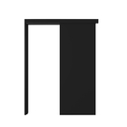 Kit Correr com Batente de 12 a 19cm e Folha de Porta Lacca Touch Nero Direito ou Esquerdo 2,10x0,72 Vivace Plus Artens