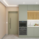 Kit Correr com Batente de 12 a 19cm e Folha de Porta Lacca Touch Fendi Direito ou Esquerdo 2,10x0,82 Vivace Plus Artens