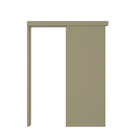 Kit Correr com Batente de 12 a 19cm e Folha de Porta Lacca Touch Fendi Direito ou Esquerdo 2,10x0,82 Vivace Plus Artens