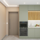 Kit Correr com Batente de 12 a 19cm e Folha de Porta Lacca Touch Cappucino Direito ou Esquerdo 2,10x0,82 Artens