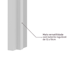 Kit Correr com Batente de 12 a 19cm e Folha de Porta Lacca Touch Bianco Direito ou Esquerdo 2,10x0,82 Vivace Plus Artens