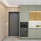 Kit Correr com Batente de 12 a 19cm e Folha de Porta Lacca Touch Urban Direito ou Esquerdo 2,10x1,02 Vivace Plus Artens