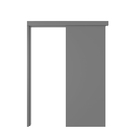 Kit Correr com Batente de 12 a 19cm e Folha de Porta Lacca Touch Urban Direito ou Esquerdo 2,10x1,02 Vivace Plus Artens