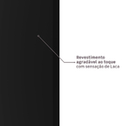 Kit Correr com Batente de 12 a 19cm e Folha de Porta Lacca Touch Nero Direito ou Esquerdo 2,10x1,02 Vivace Plus Artens