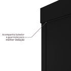 Kit Correr com Batente de 12 a 19cm e Folha de Porta Lacca Touch Nero Direito ou Esquerdo 2,10x1,02 Vivace Plus Artens