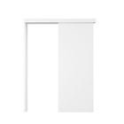 Kit Correr com Batente de 12 a 19cm e Folha de Porta Lacca Touch Bianco Direito ou Esquerdo 2,10x1,02 Vivace Plus Artens