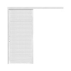 Porta de Correr Supensa Lambril de Alumínio Branco 2,10x1,00m CRV