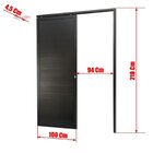 Porta De Correr Suspensa 210x100cm Lambril Dir L.25 Brimak Ab