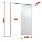 Porta De Correr Suspensa 210x100cm Lambril Esq L.25 Brimak Ab