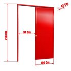 Porta De Correr Suspensa 210x100cm Lambril Esq L.25 Brimak Ab