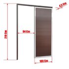 Porta De Correr Suspensa 210x100cm Lambril Esq L.25 Brimak Ab