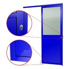 Porta De Correr Suspensa 210x100cm Meia Lambril Meia Vidro Di