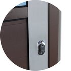 Porta De Correr Suspensa 210x100cm Meia Lambril Meia Vidro Es