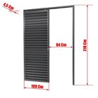 Porta De Correr Suspensa 210x100cm Veneziana Dir L.25 Brimak