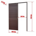 Porta De Correr Suspensa 210x100cm Veneziana Dir L.25 Brimak