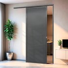 Porta De Correr Suspensa 210x70cm Lambril Dir L.25 Brimak Abe