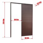 Porta De Correr Suspensa 210x70cm Lambril Esq L.25 Brimak Abe