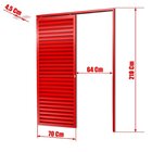 Porta De Correr Suspensa 210x70cm Veneziana Dir L.25 Brimak A