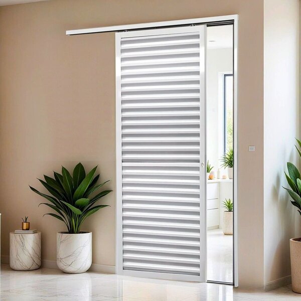 Porta De Correr Suspensa 210x70cm Veneziana Dir L.25 Brimak B