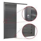 Porta De Correr Suspensa 210x70cm Veneziana Esq L.25 Brimak A