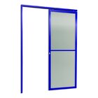 Porta De Correr Suspensa 210x70cm Vidrao Esq L.25 Brimak Aber