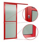 Porta De Correr Suspensa 210x70cm Vidrao Esq L.25 Brimak Aber