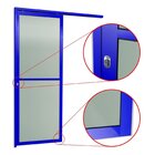 Porta De Correr Suspensa 210x70cm Vidrao Esq L.25 Brimak Azul