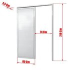 Porta De Correr Suspensa 210x80cm Lambril Dir L.25 Brimak Bra