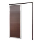 Porta De Correr Suspensa 210x80cm Lambril Dir L.25 Brimak Mix