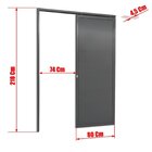 Porta De Correr Suspensa 210x80cm Lambril Esq L.25 Brimak Abe