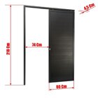 Porta De Correr Suspensa 210x80cm Lambril Esq L.25 Brimak Abe