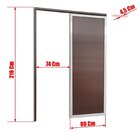 Porta De Correr Suspensa 210x80cm Lambril Esq L.25 Brimak Abe