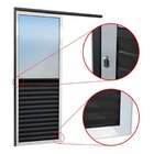 Porta De Correr Suspensa 210x80cm Meia Veneziana Meia Vidro E